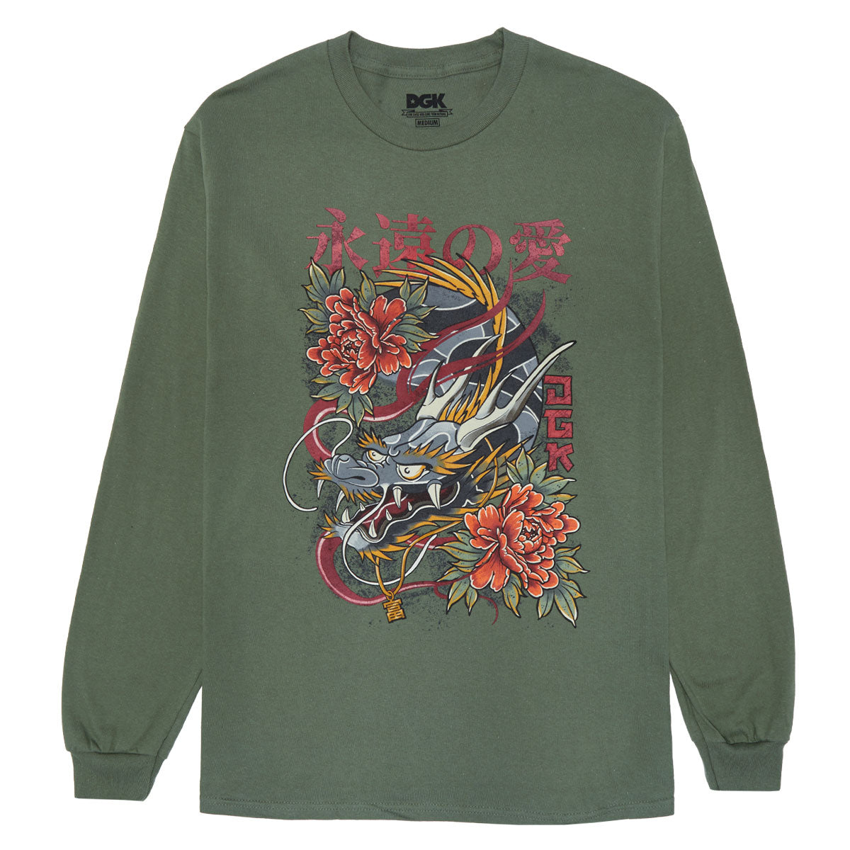 DGK Infinity Long Sleeve T-Shirt - Military Green image 1
