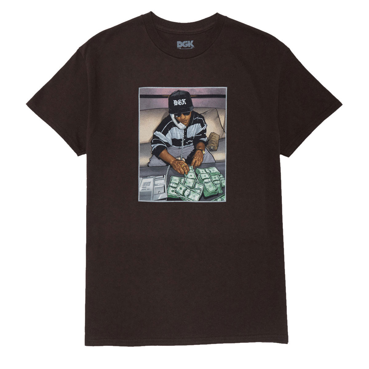 DGK Countdown T-Shirt - Dark Chocolate image 1