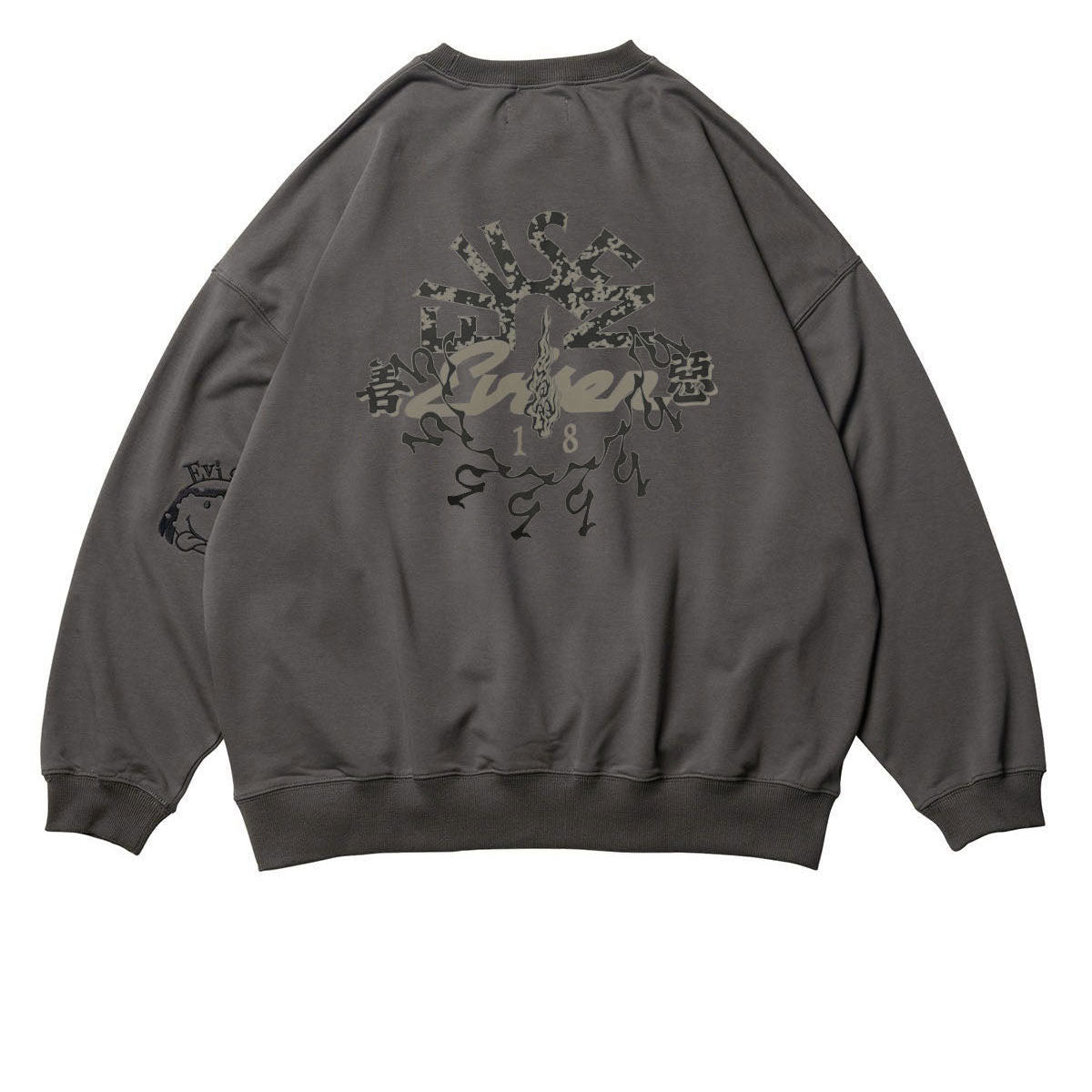 Evisen Indivisible Lightweight Crewneck Sweatshirt - Charcoal image 2