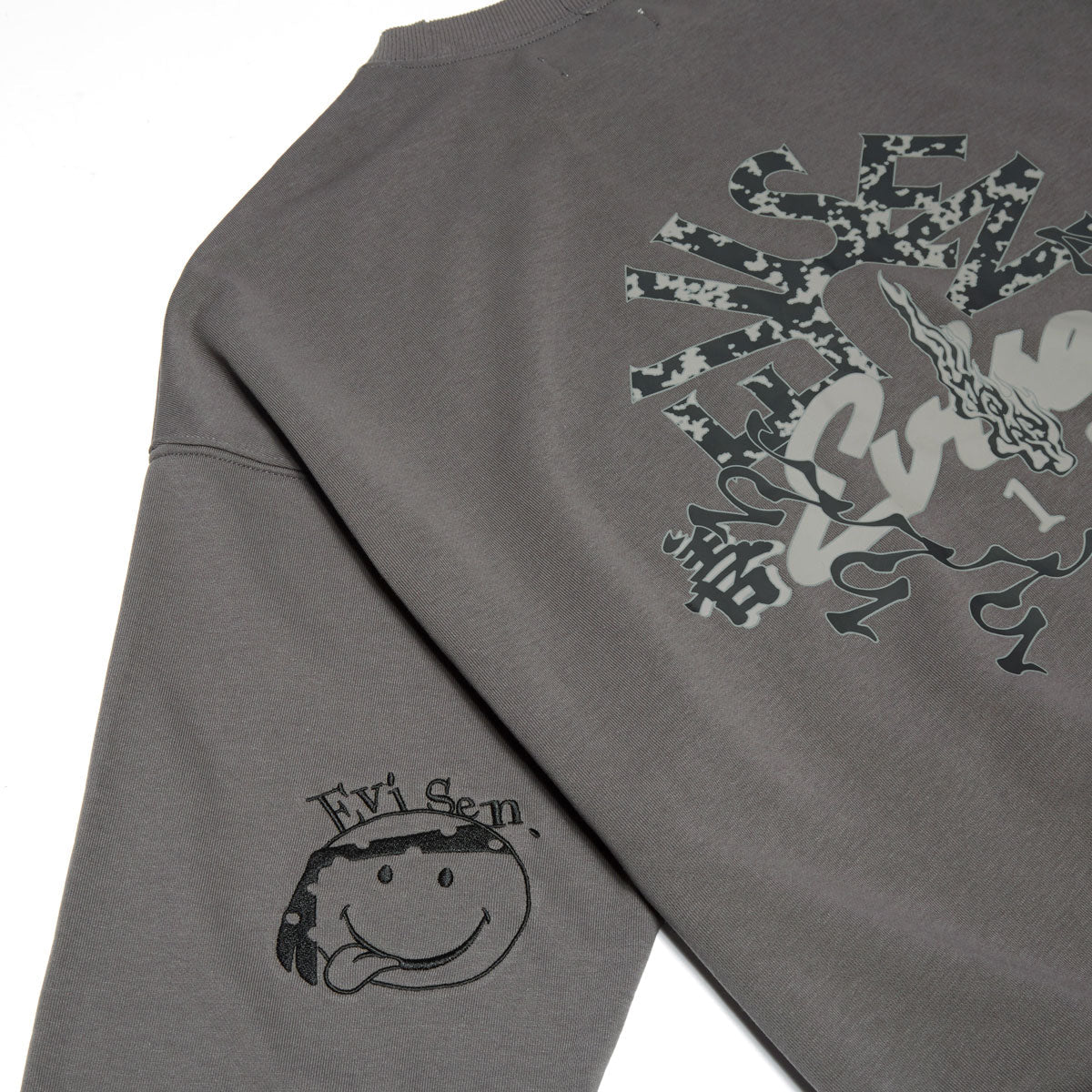 Evisen Indivisible Lightweight Crewneck Sweatshirt - Charcoal image 4
