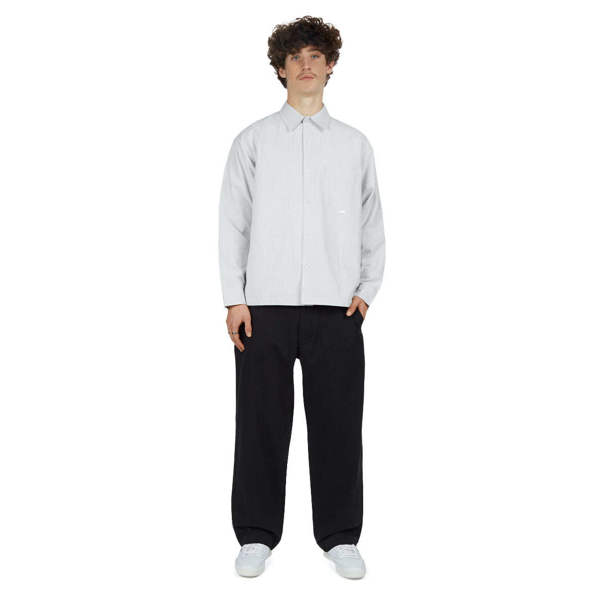 CCS Wide Leg Chino Pants - Black image 4