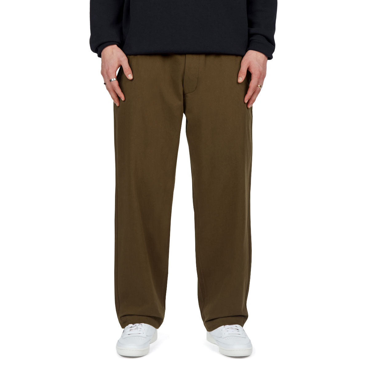 CCS Wide Leg Chino Pants - Brown image 1