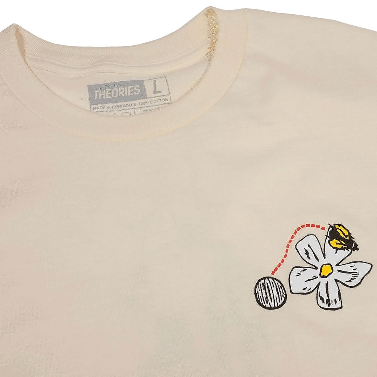 Theories Pollinate T-Shirt - Cream image 3