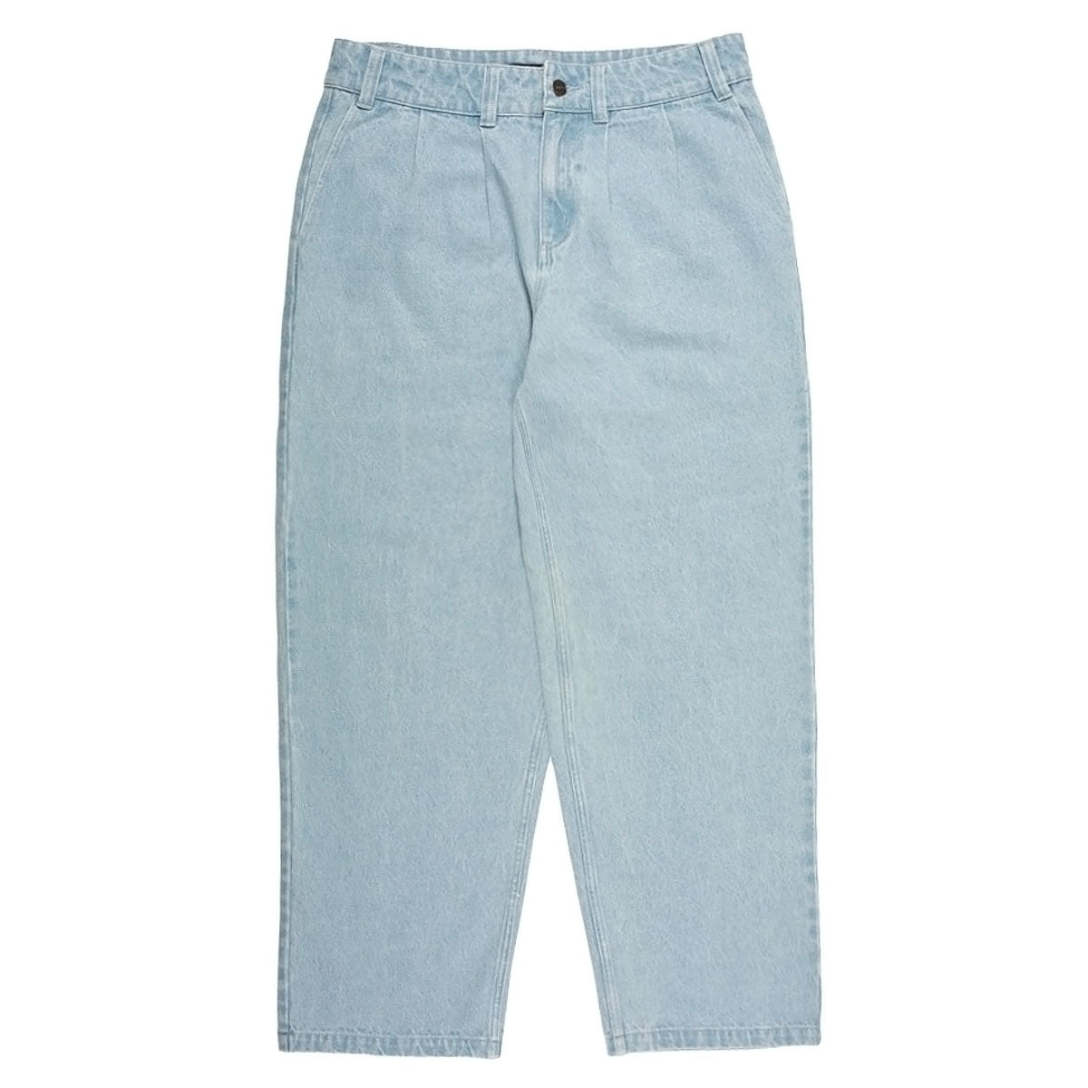 Theories Belvedere Pleated Denim Trouser Pants - Lightwash Blue image 1