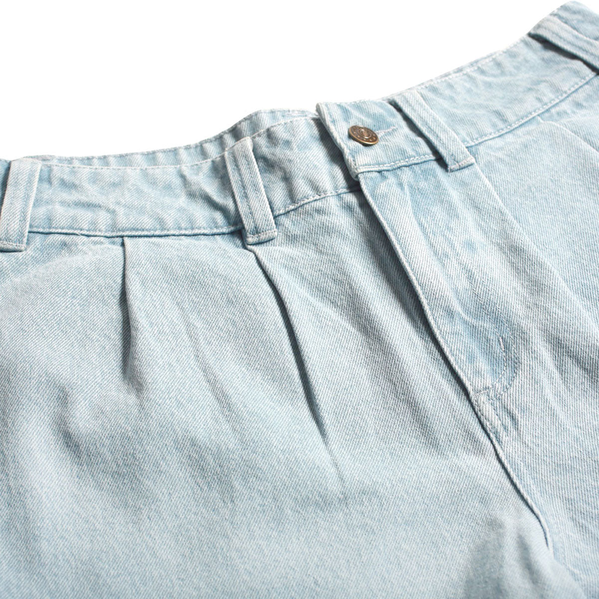 Theories Belvedere Pleated Denim Trouser Pants - Lightwash Blue image 3