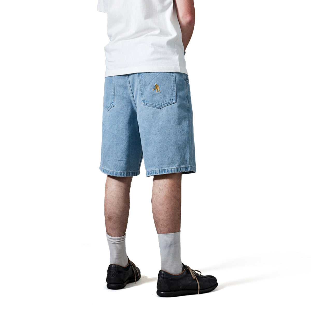 Passport Workers Club Shorts - Faded Wash Light Indigo image 3