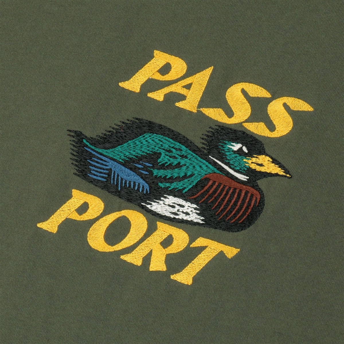Passport Fast Duck T-Shirt - Olive image 2