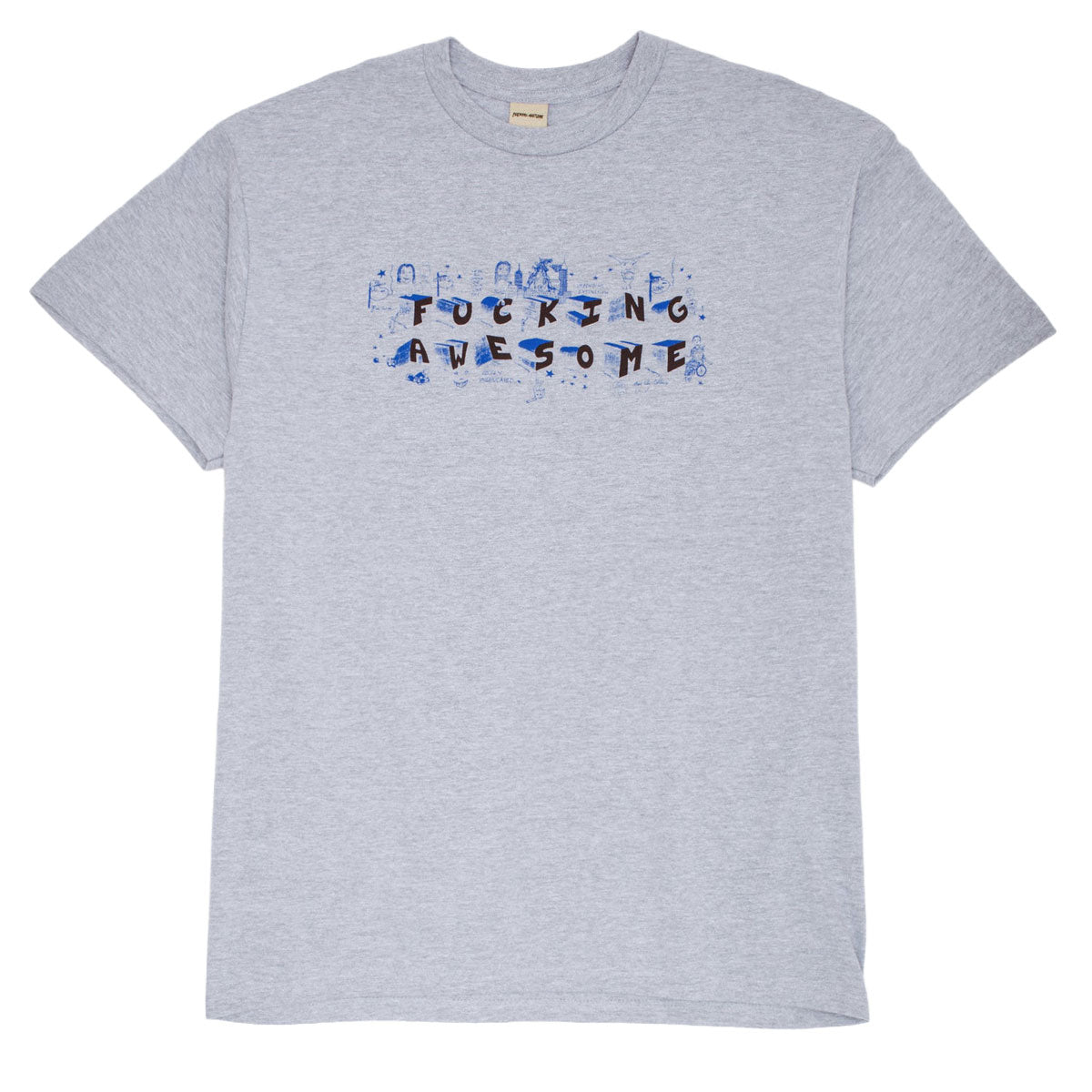 Fucking Awesome Screwball Loco T-Shirt - Grey Heather image 1