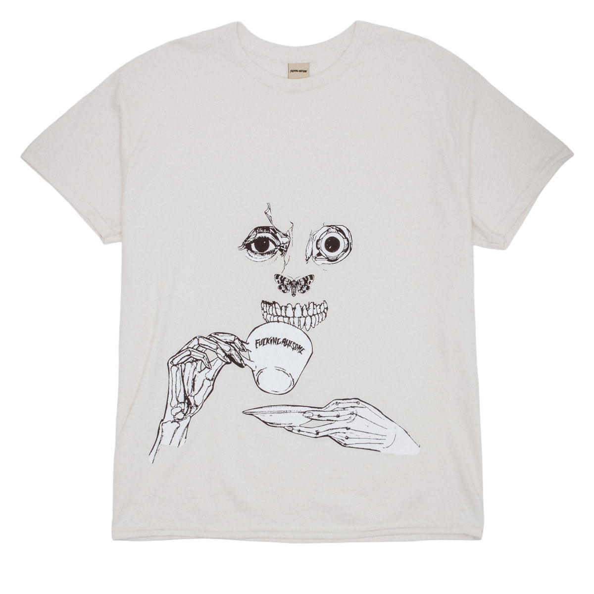 Fucking Awesome Teethface T-Shirt - Cream image 1
