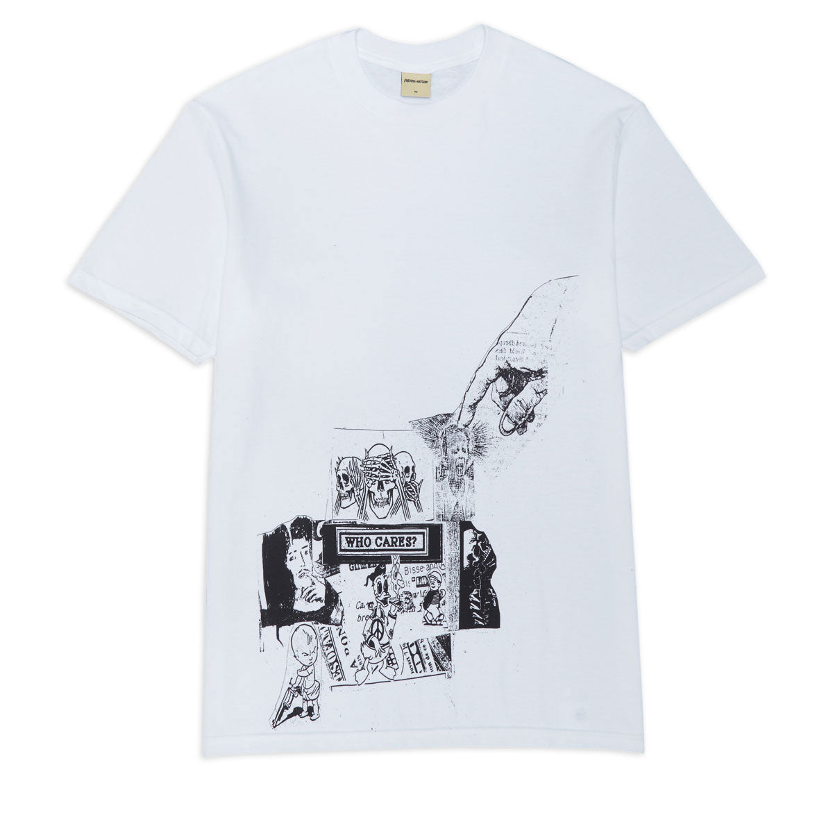 Fucking Awesome Who Cares T-Shirt - White image 1