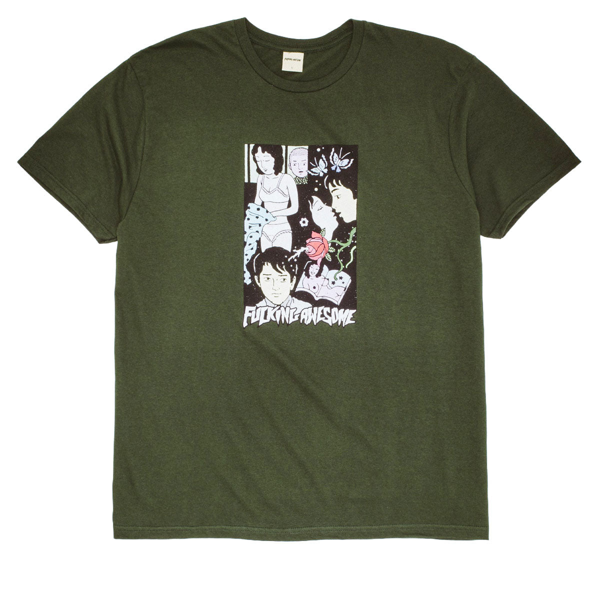 Fucking Awesome Yoyogi Park T-Shirt - Forest Green image 1