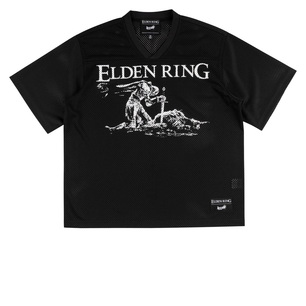 Welcome x Elden Ring Tarnished Mesh Football Jersey - Black image 1