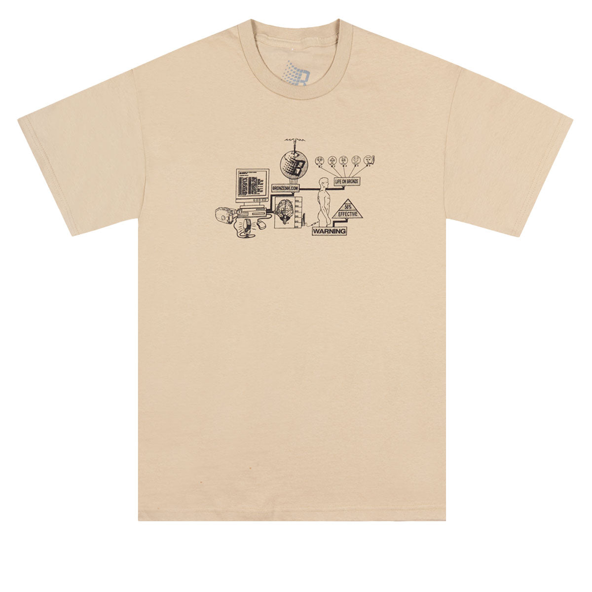 Bronze 56k Locked In T-Shirt - Sand image 1