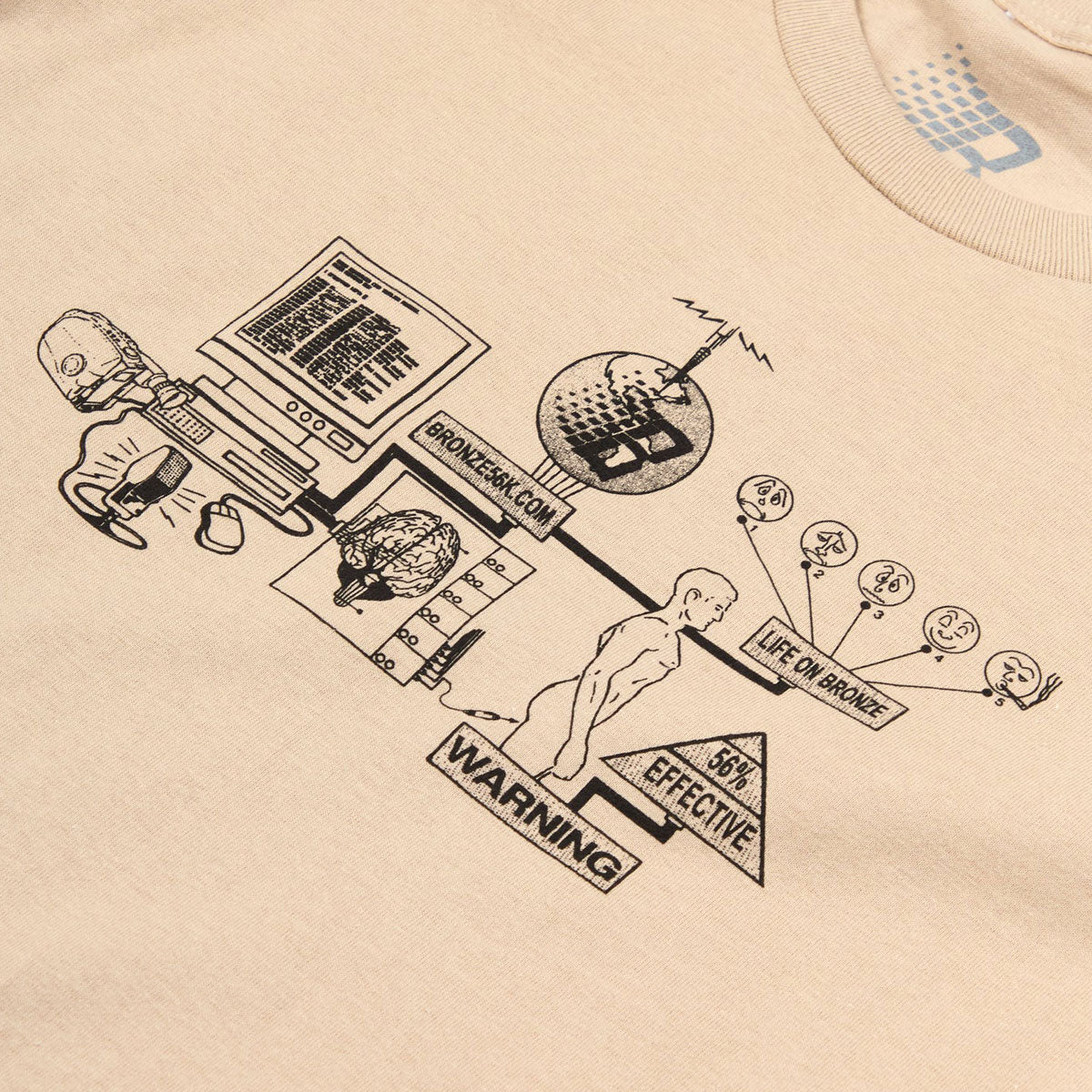 Bronze 56k Locked In T-Shirt - Sand image 2