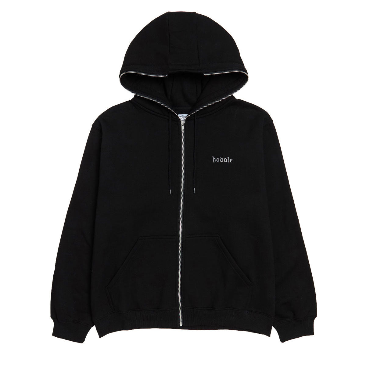 Hoddle Full Zip Hoodie - Black image 1