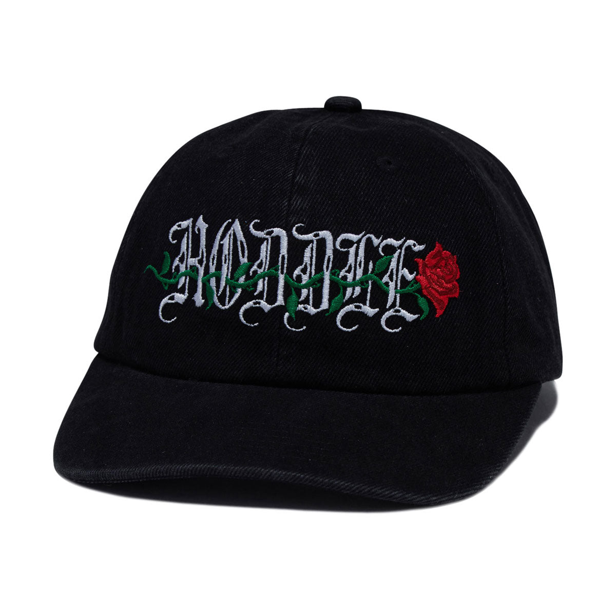 Hoddle Rose Hat - Black Denim image 1