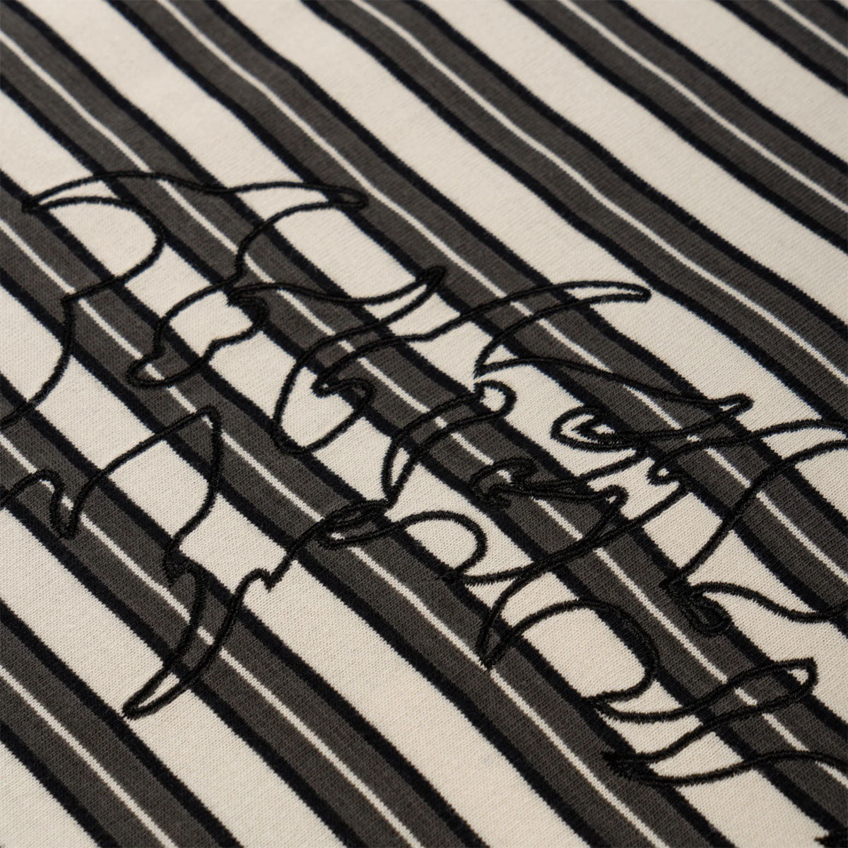 Welcome Concrete Striped Knit T-Shirt - Grey image 3