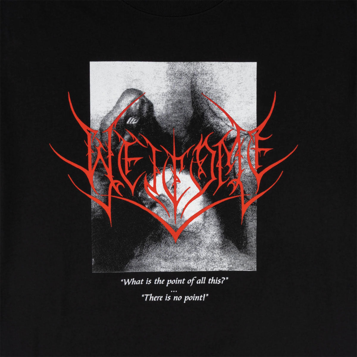 Welcome No Point T-Shirt - Black image 2