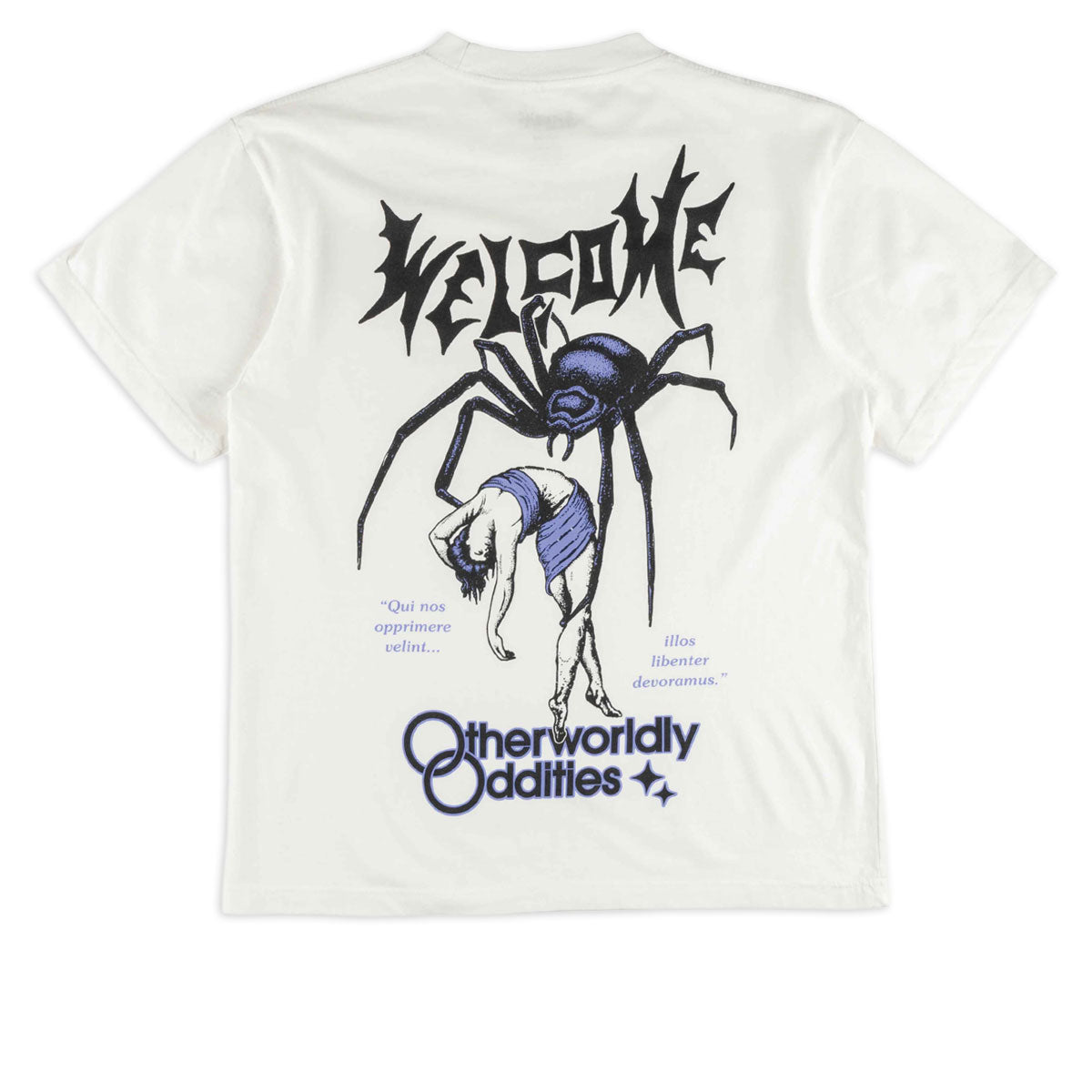 Welcome Widow T-Shirt - White/Purple image 1