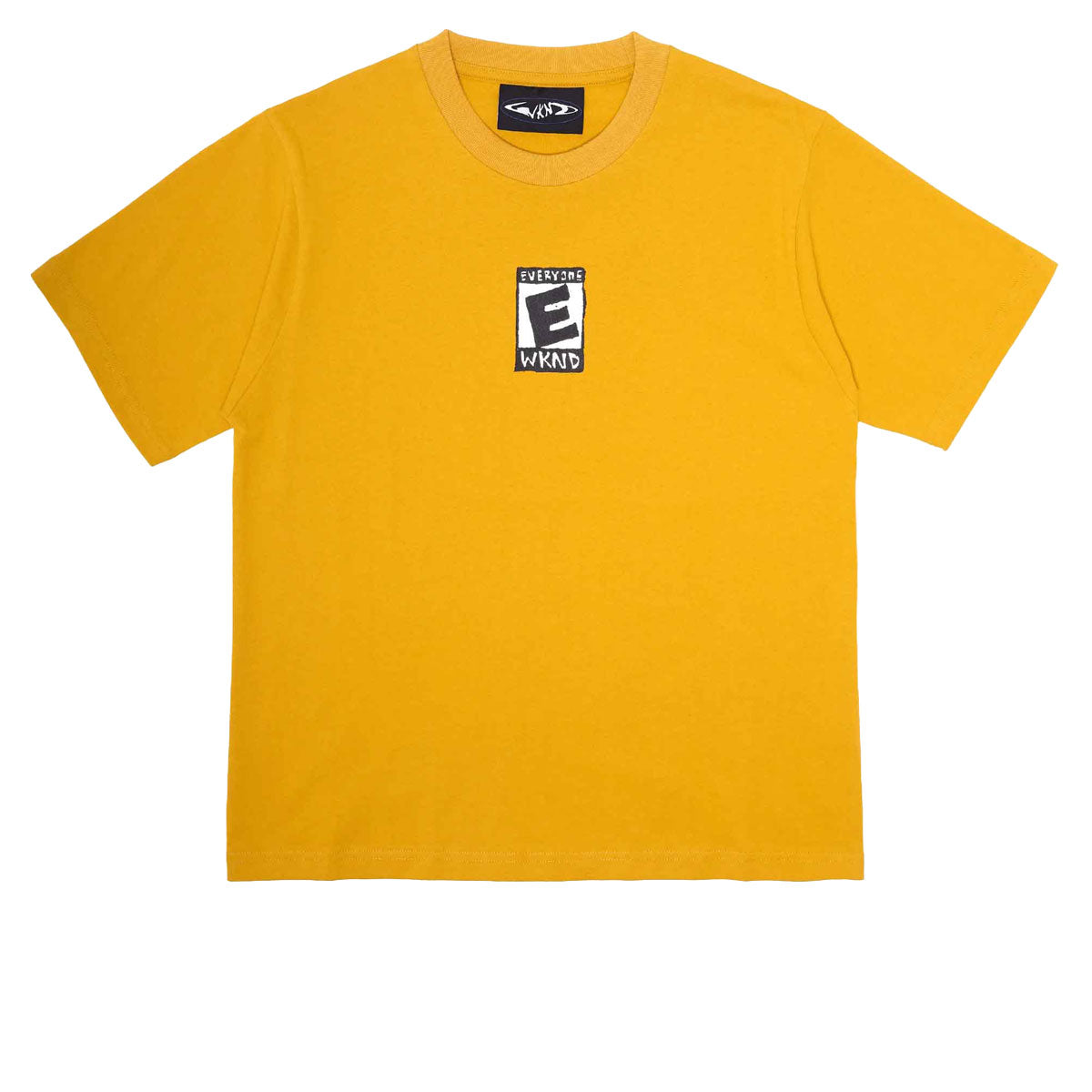 WKND E Is For Everyone T-Shirt - Gold image 1
