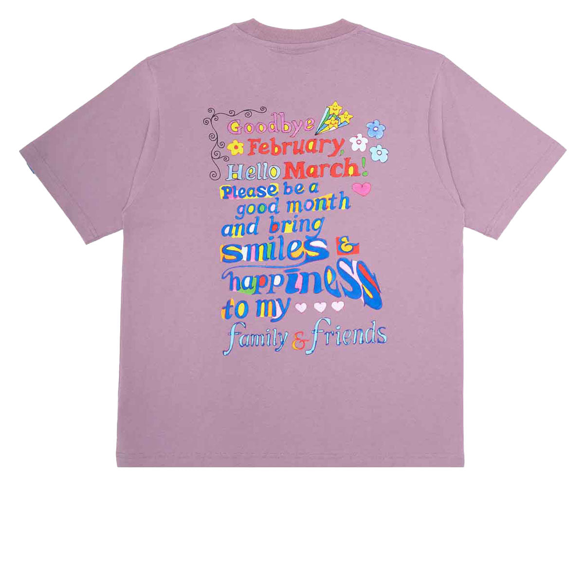 WKND Hello March T-Shirt - Mauve image 2