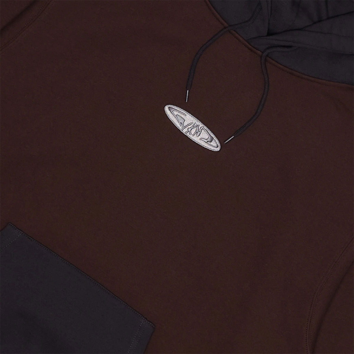 WKND Two Tone Hoodie - Brown/Washed Black image 2