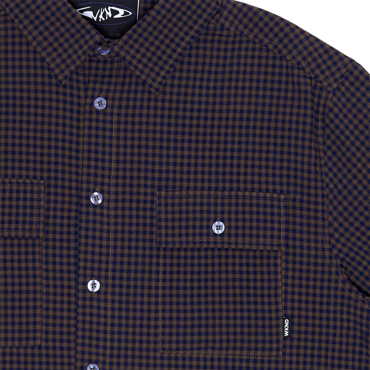 WKND Wilson Shirt - Navy/Brown image 2