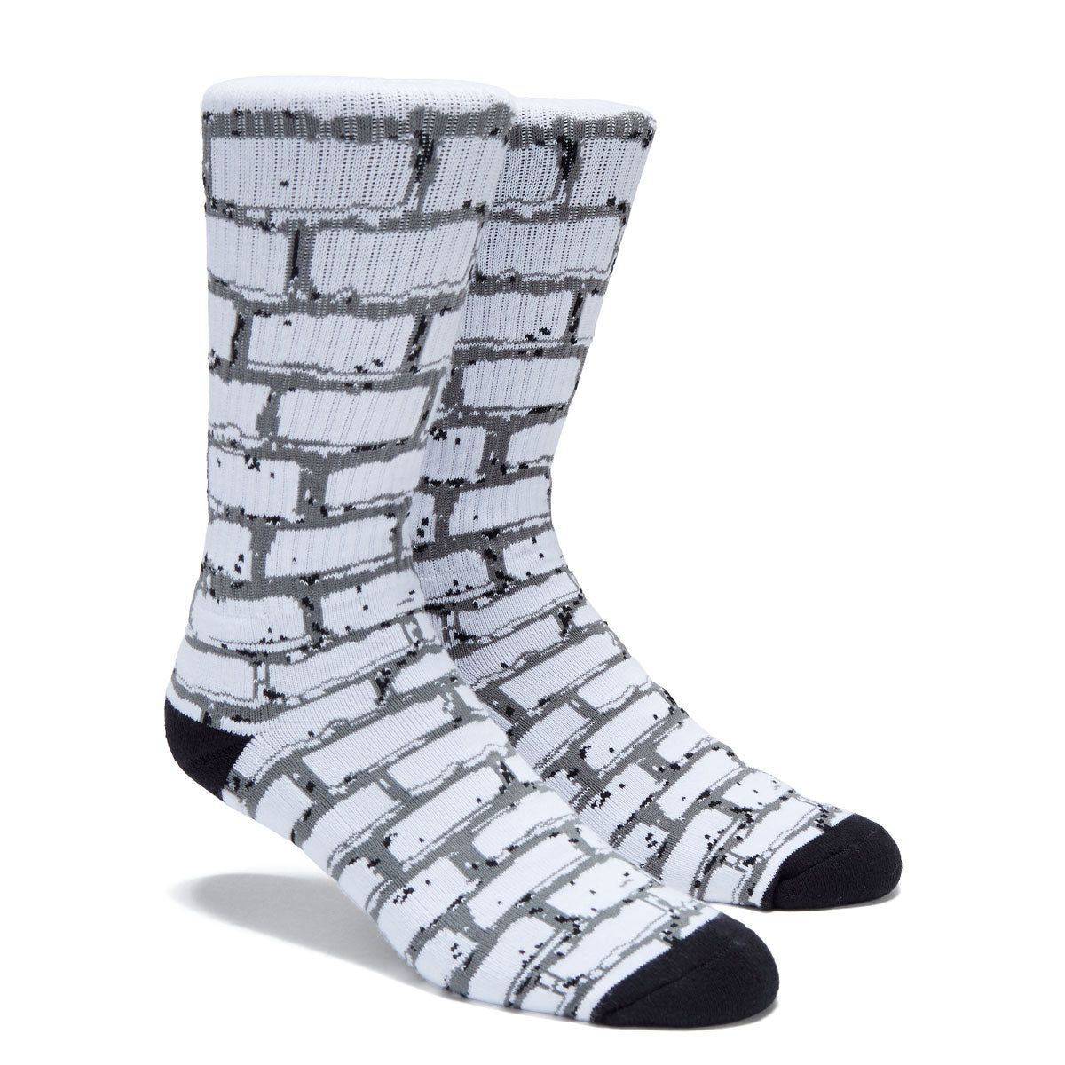 WKND Brick Socks - White/Charcoal/Black image 2