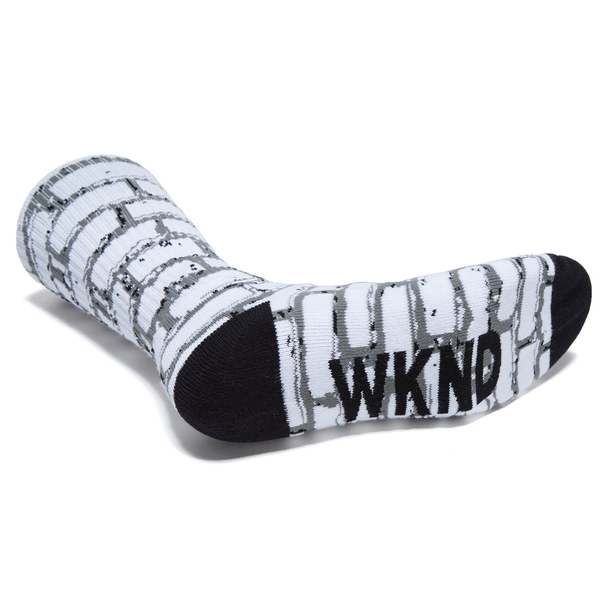 WKND Brick Socks - White/Charcoal/Black image 3