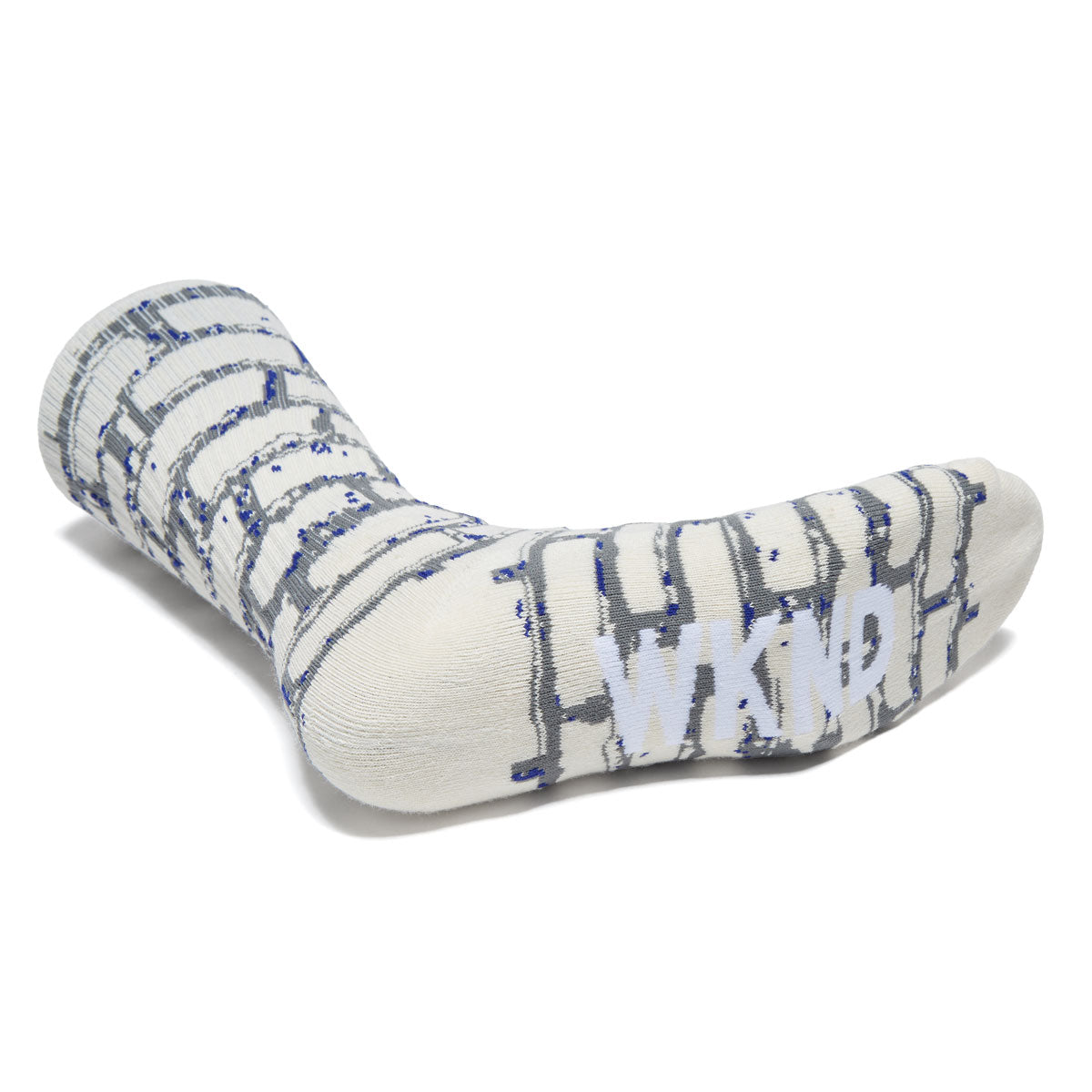 WKND Brick Socks - Cream/Charcoal/Navy image 3
