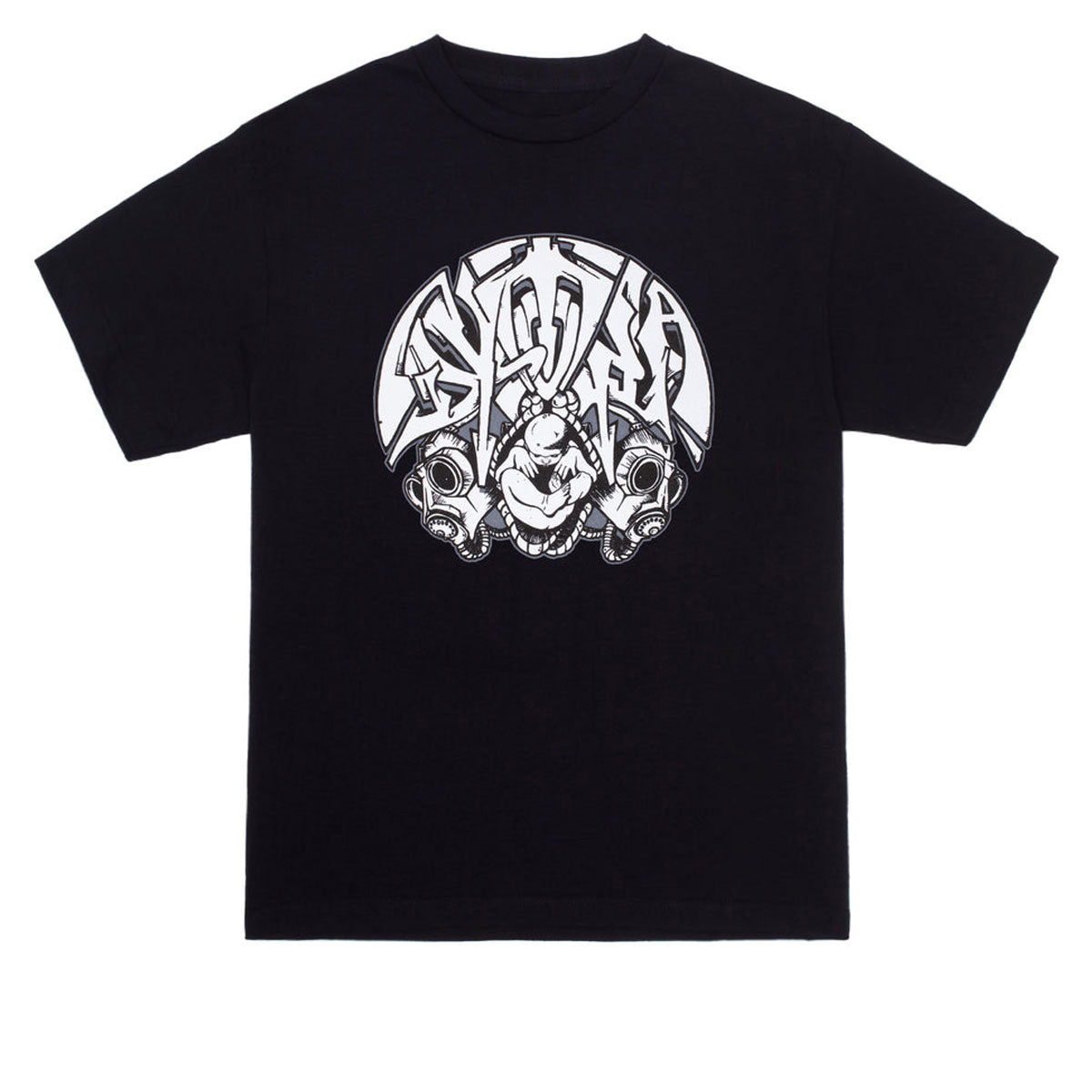 GX1000 Dystopia Gas Mask T-Shirt - Black image 1