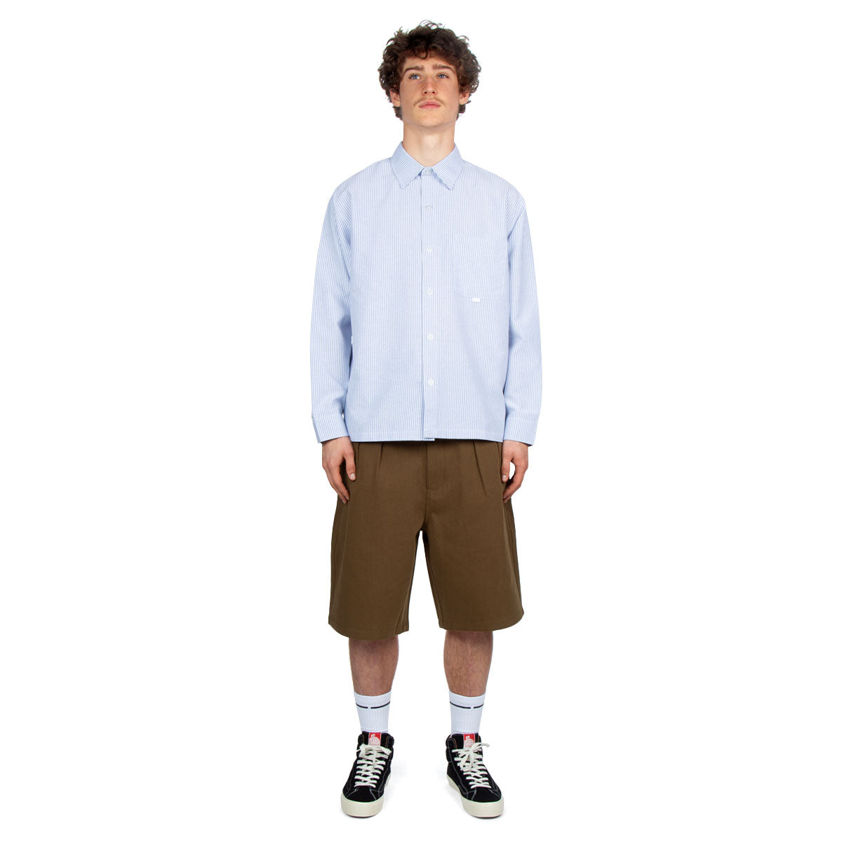 CCS Pleated Chino Shorts - Brown image 3