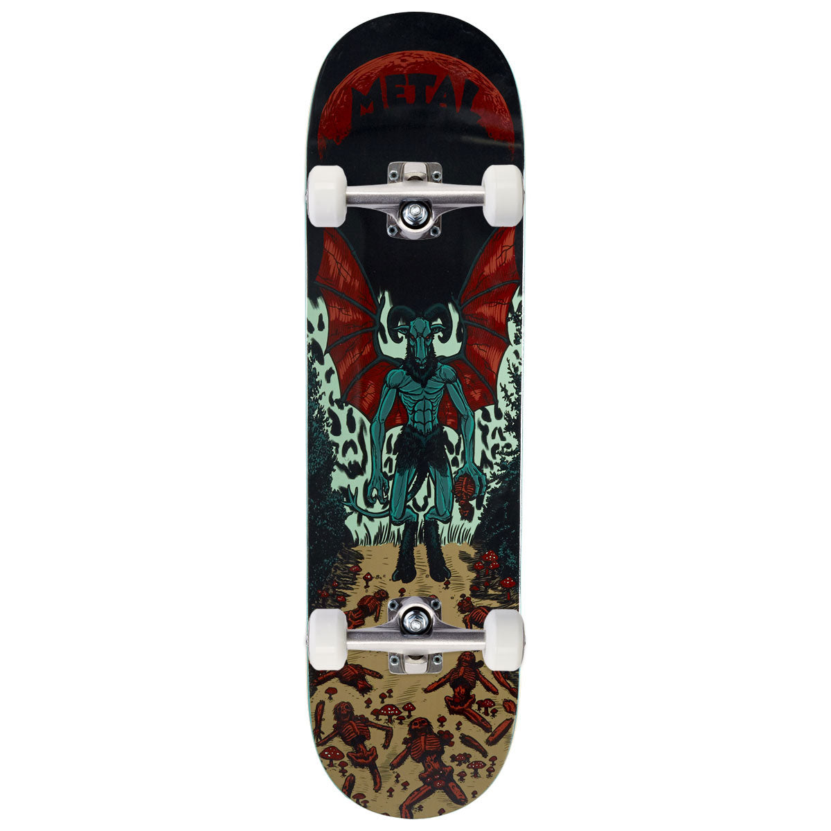 Metal Jersey Devil Skateboard Complete - 8.375