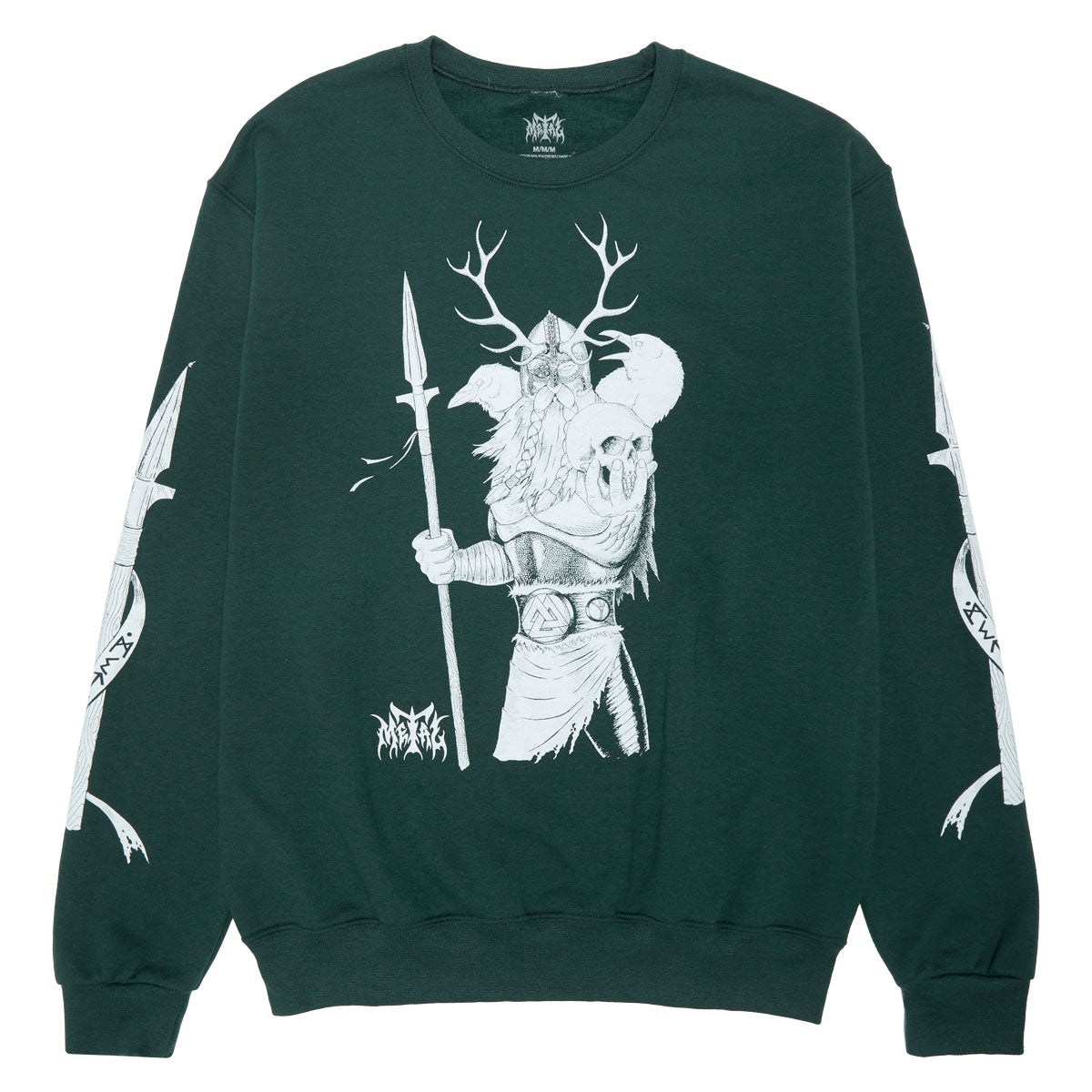 Metal Odin Fleece Sweatshirt - Forest Green image 1