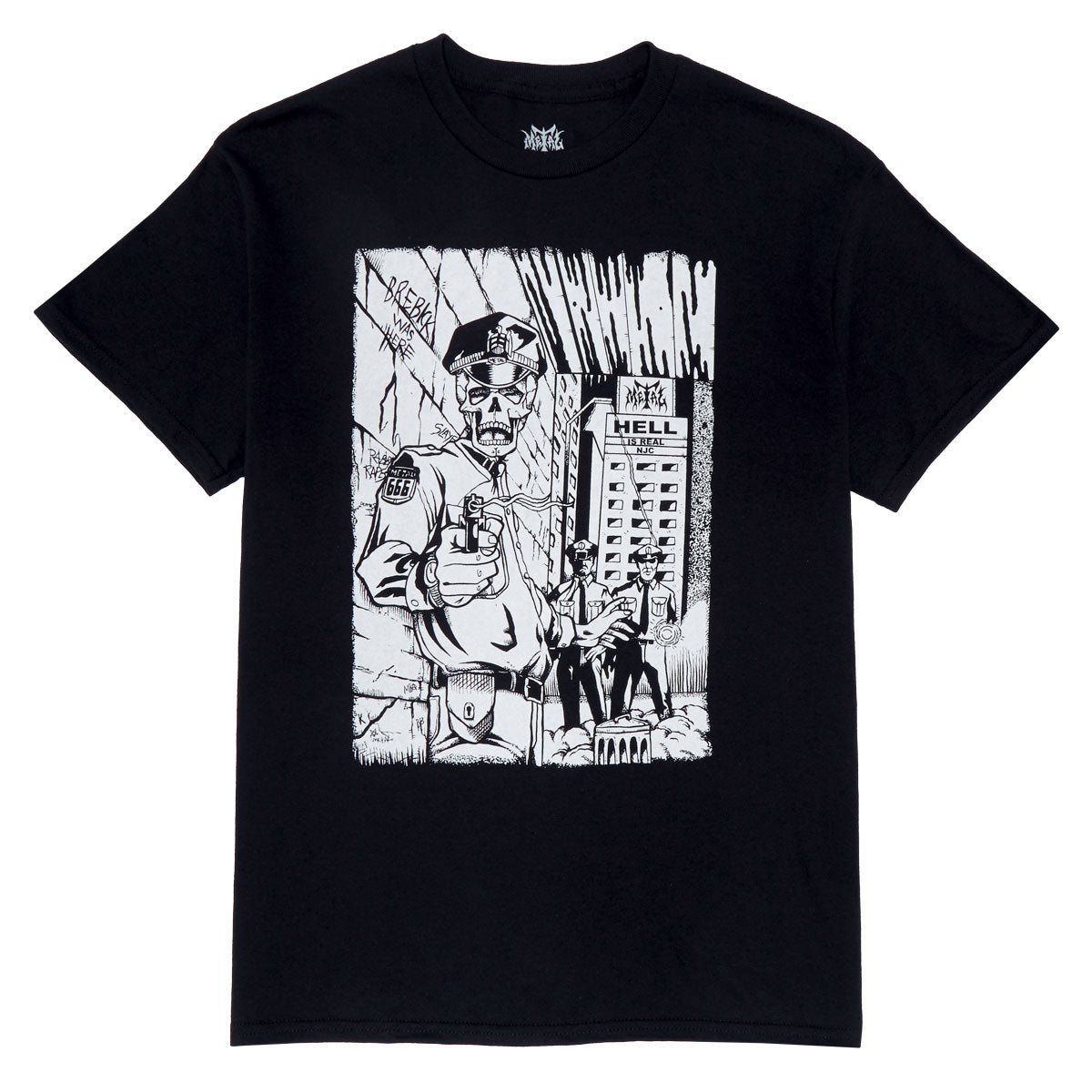 Metal Cop T-Shirt - Black image 1