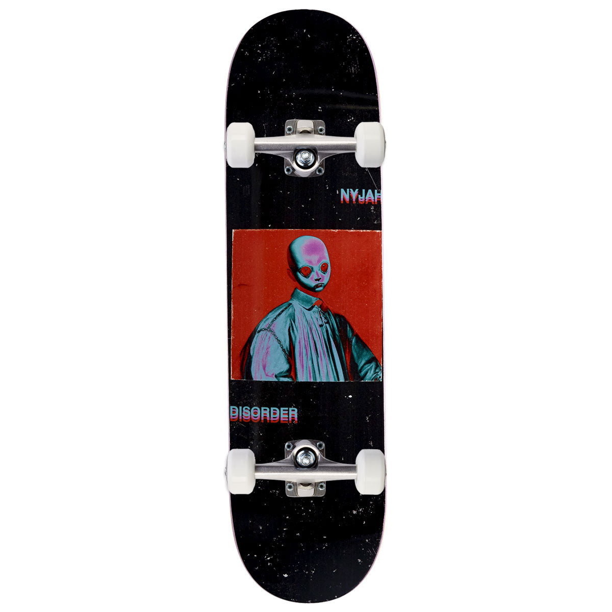 Disorder Boss Baby Nyjah Huston Skateboard Complete - Black - 8.25