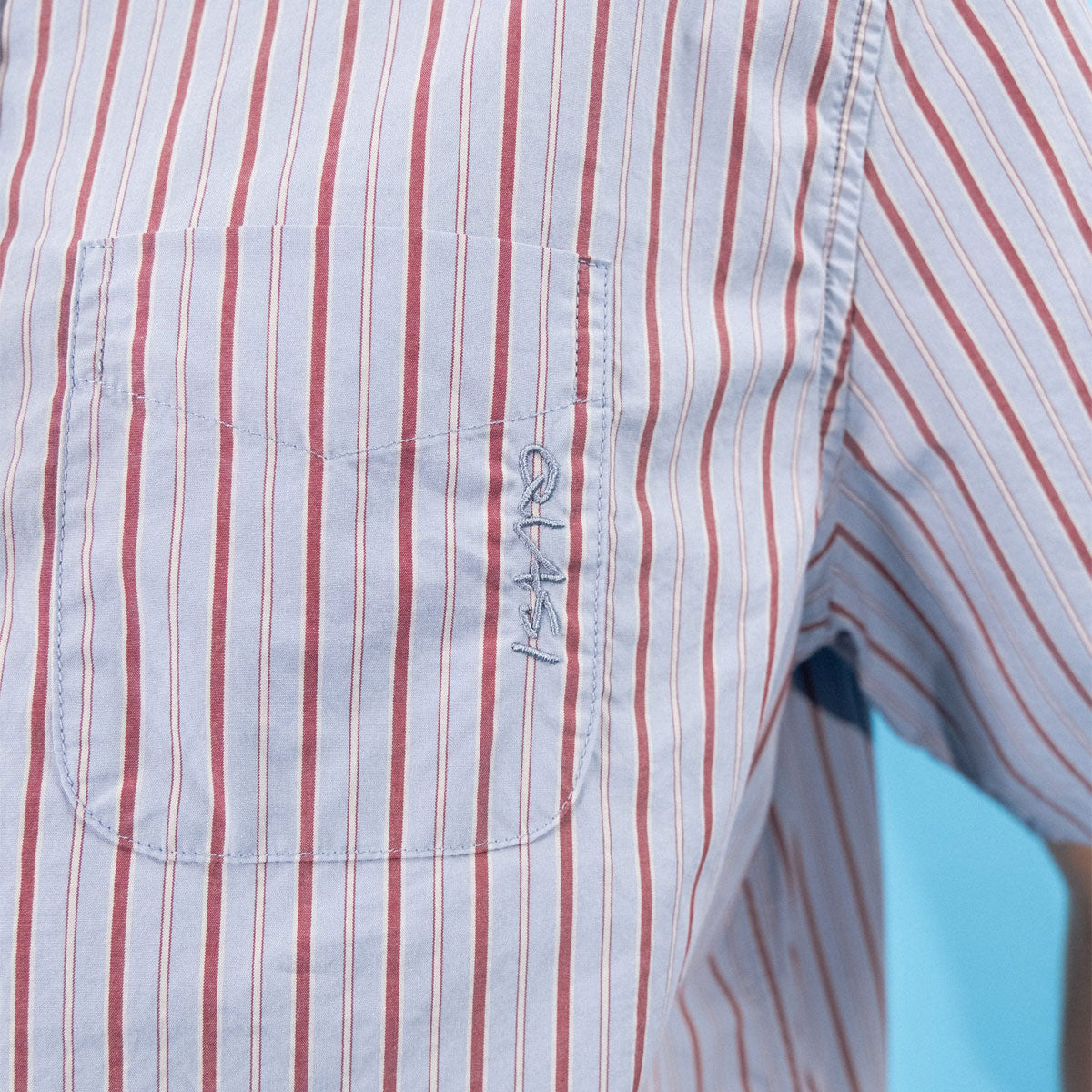 Quasi Kavlin Sleeve Button Up Shirt - Blue image 3