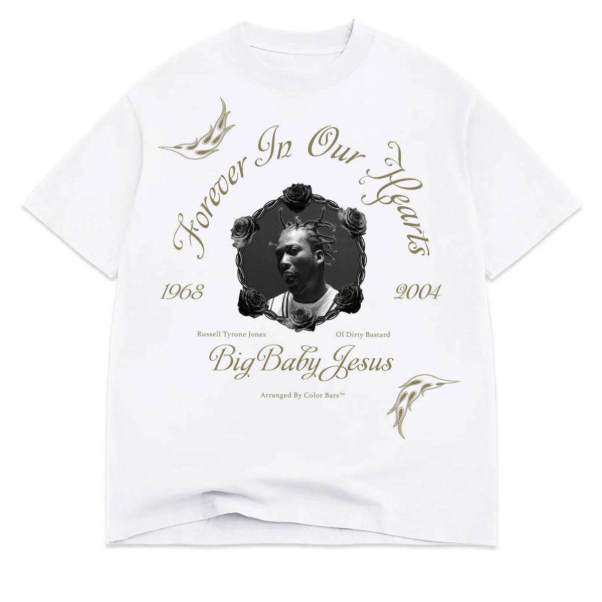 Color Bars x ODB Memorial T-Shirt - White image 1