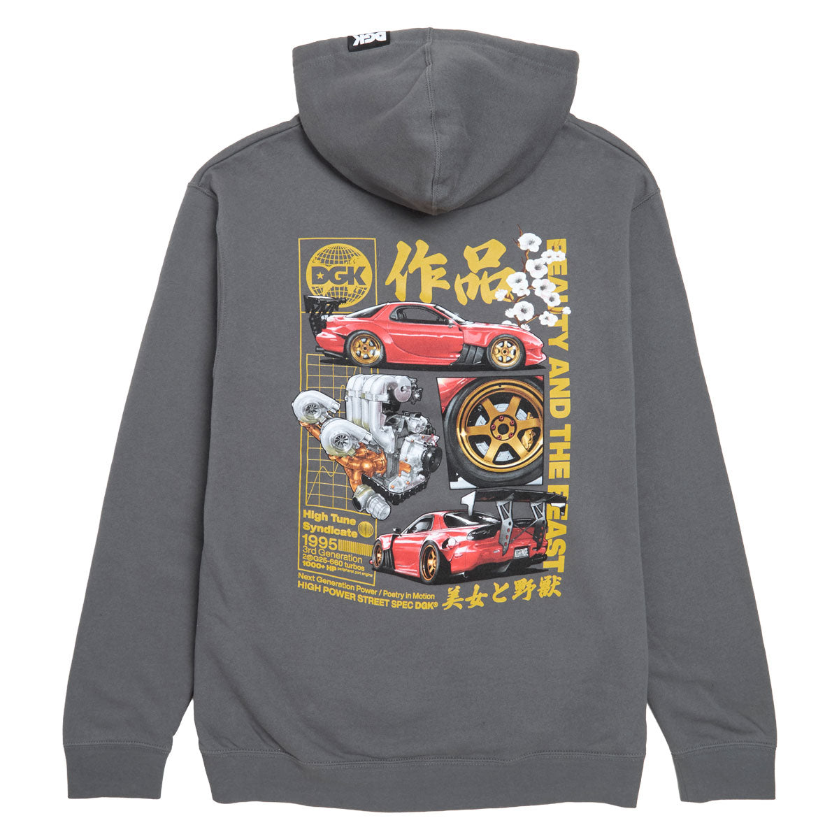 DGK Beauty And The Beast Hoodie - Charcoal image 2
