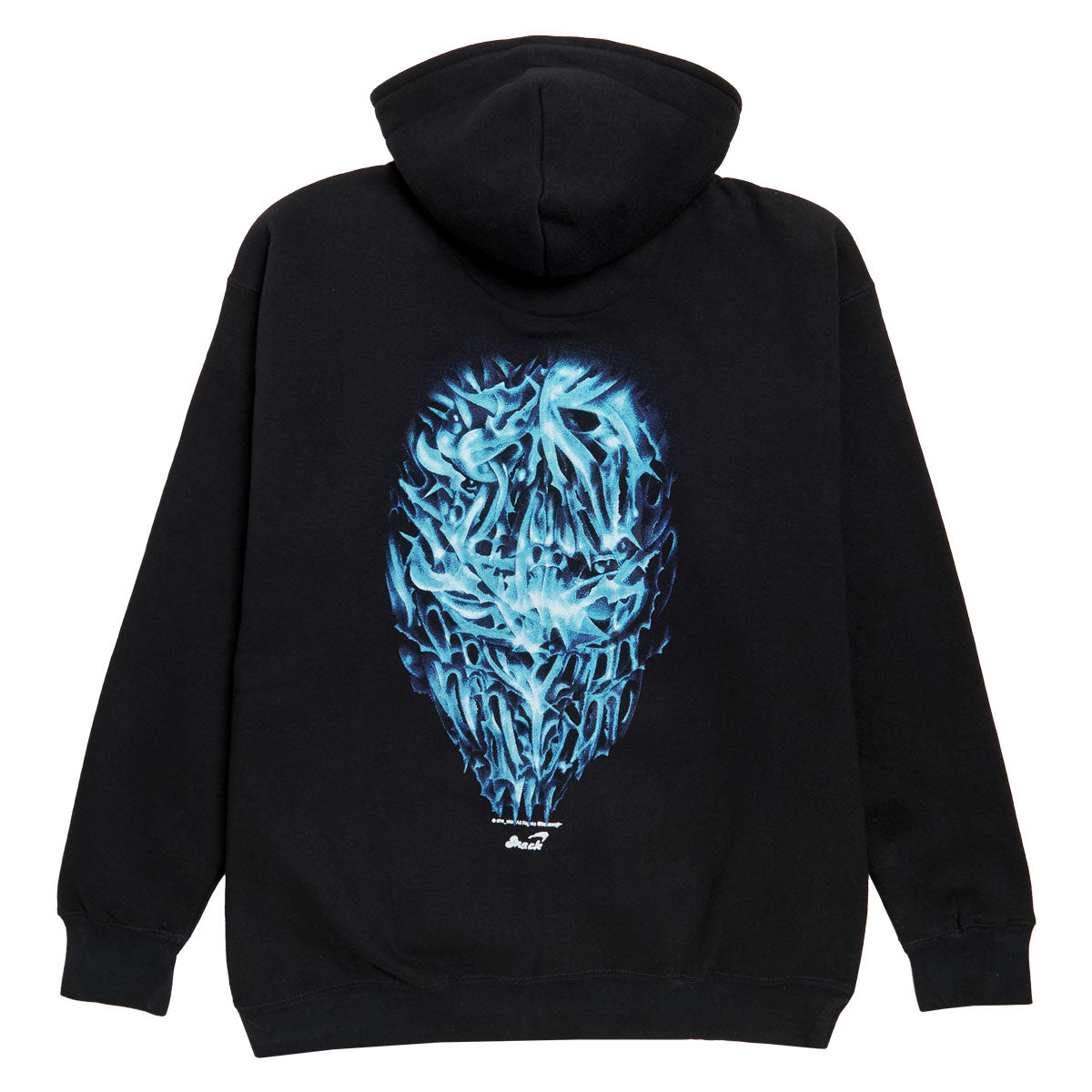 Snack Chrome Face Zip Up Hoodie - Black image 2