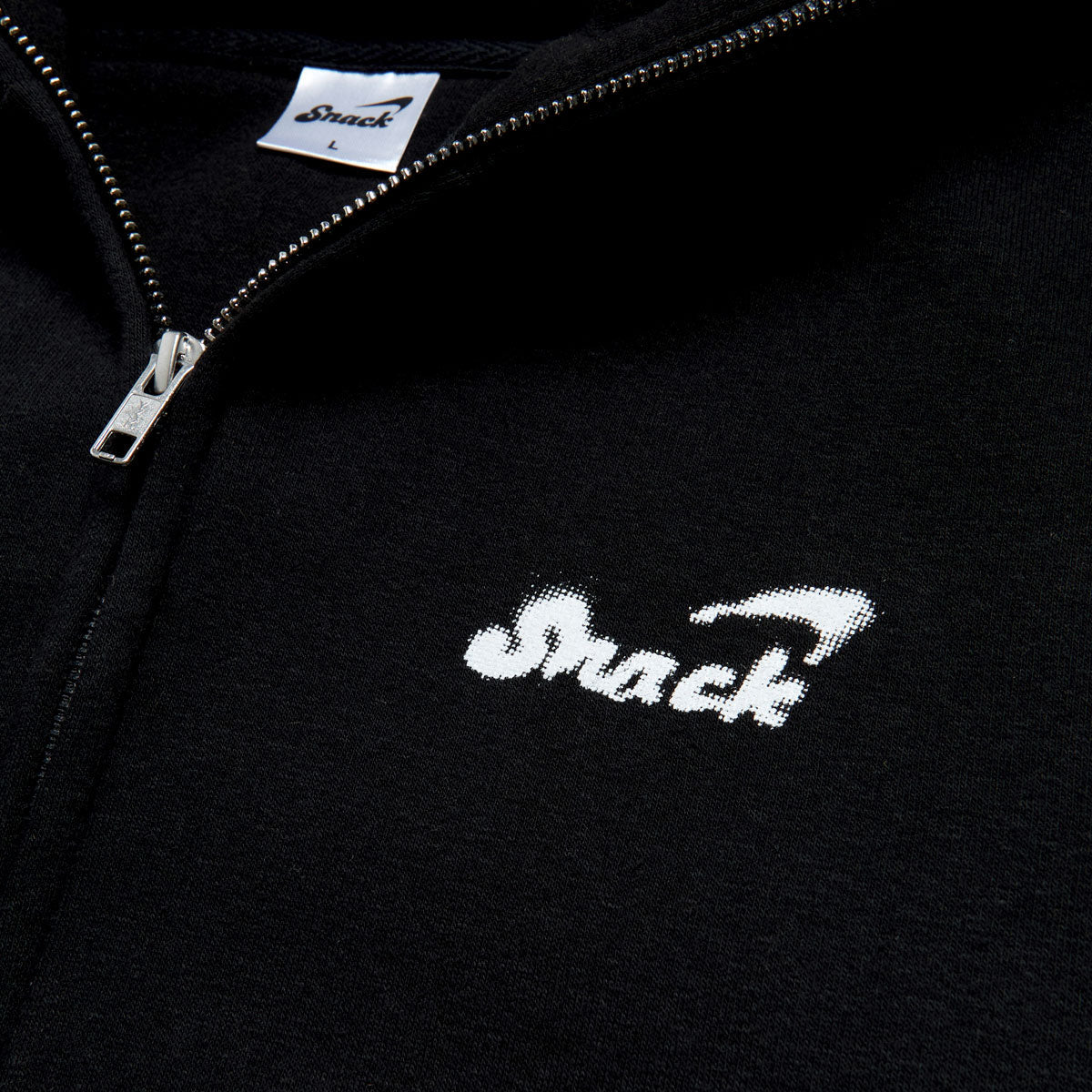 Snack Chrome Face Zip Up Hoodie - Black image 3