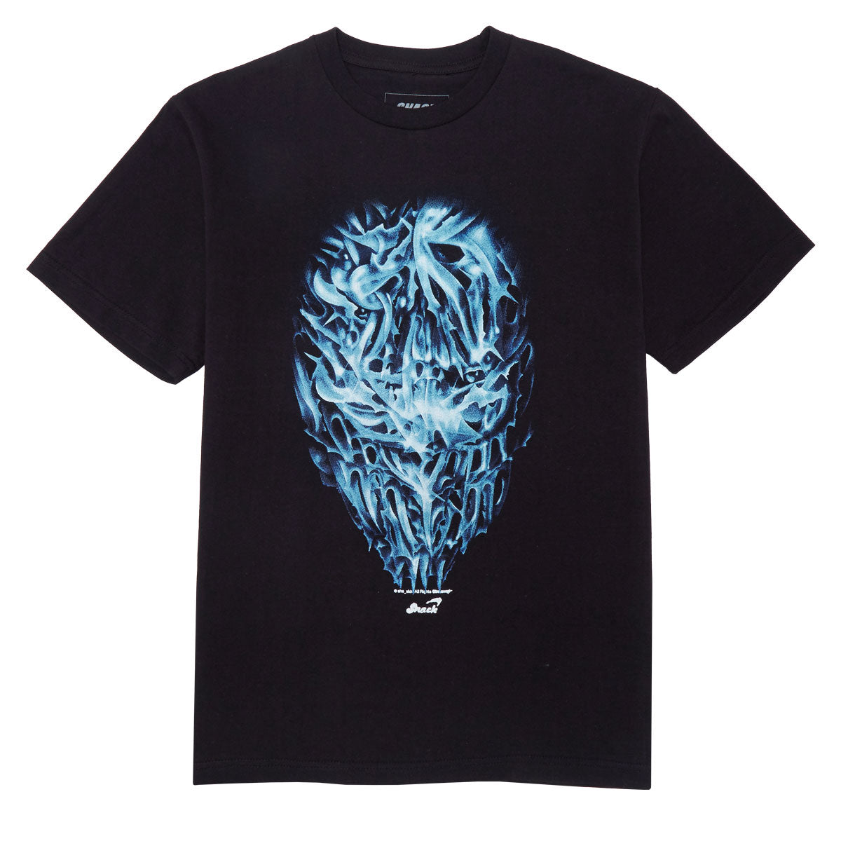 Snack Chrome Face T-Shirt - Black image 1