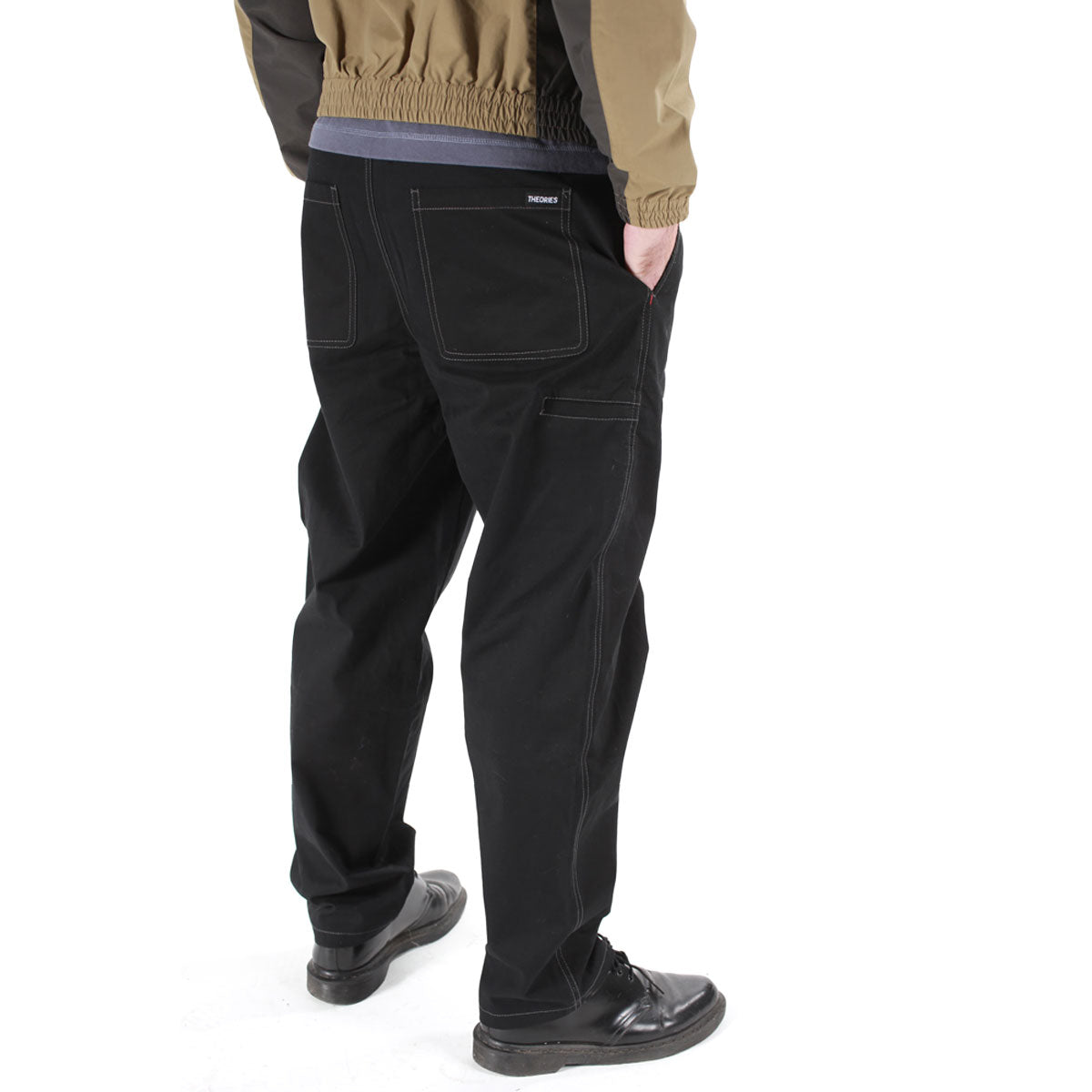 Theories Stamp Lounge Pants - Black/Grey Contrast image 4