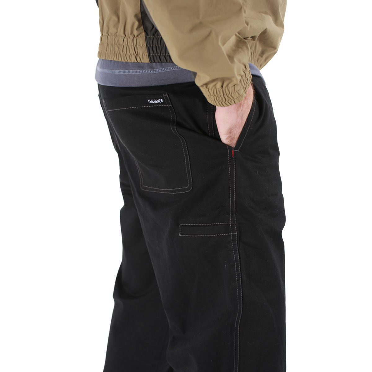 Theories Stamp Lounge Pants - Black/Grey Contrast image 5