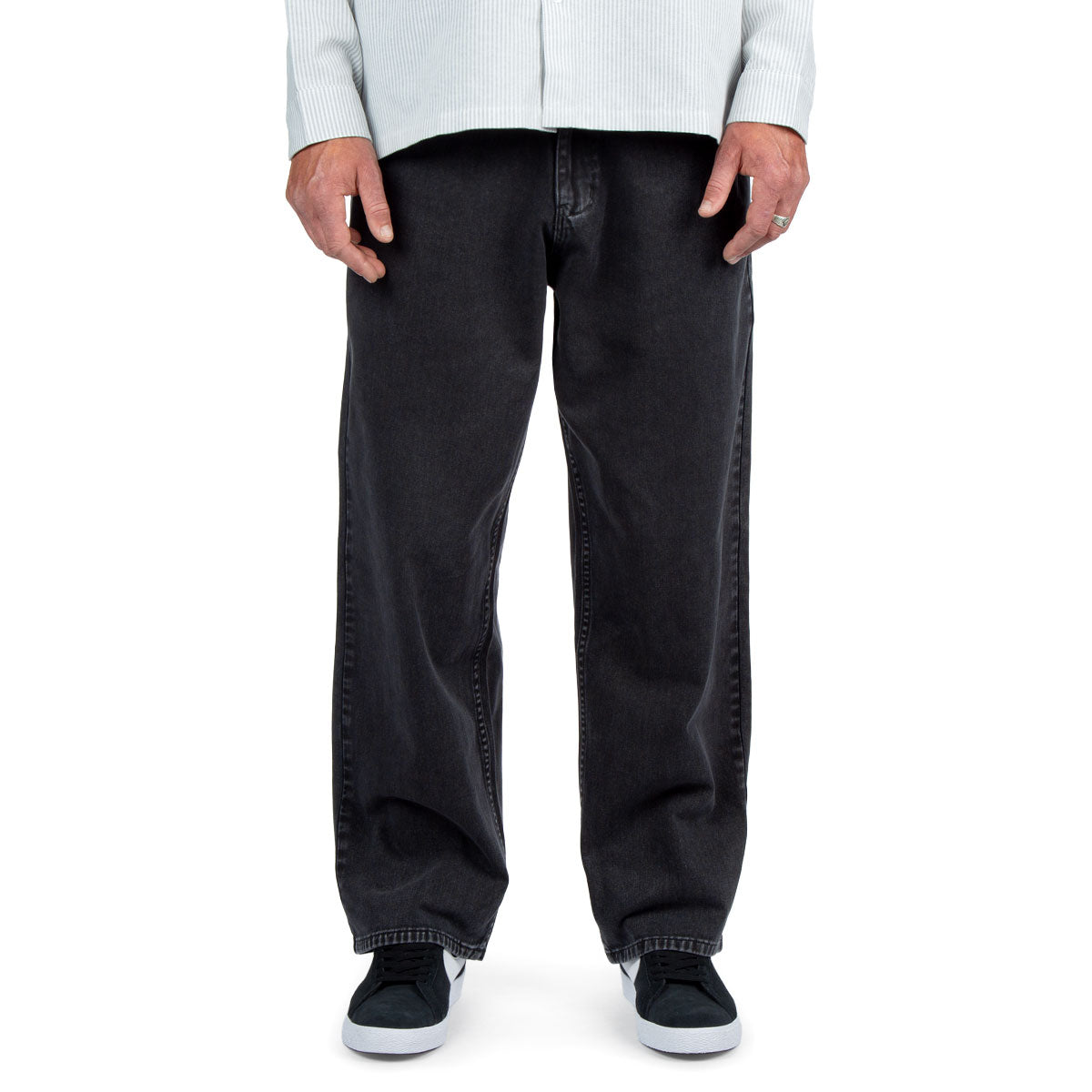 CCS Baggy Straight Denim Jeans - Acid Black image 1