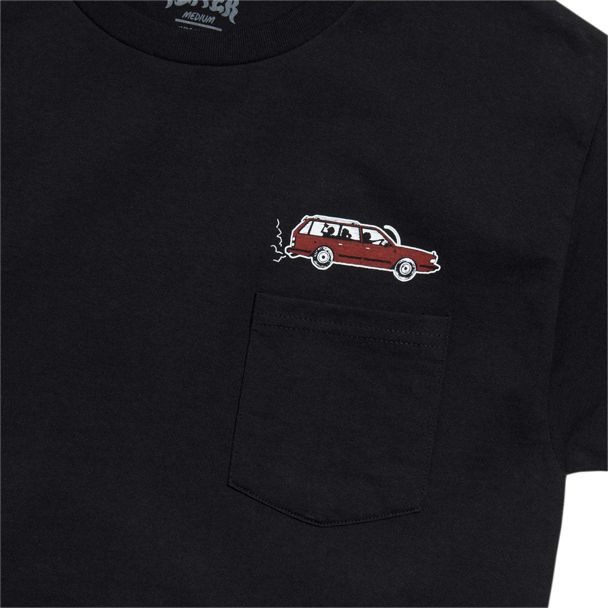 Pepper Wagon Pocket T-Shirt - Black image 3