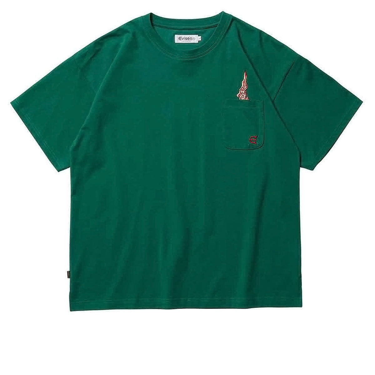 Evisen Eye Fire Tech Pocket T-Shirt - Green image 1