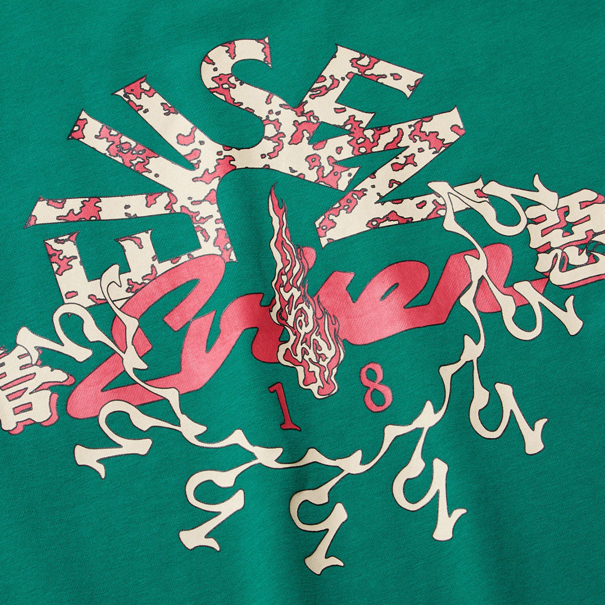 Evisen Eye Fire Tech Pocket T-Shirt - Green image 4