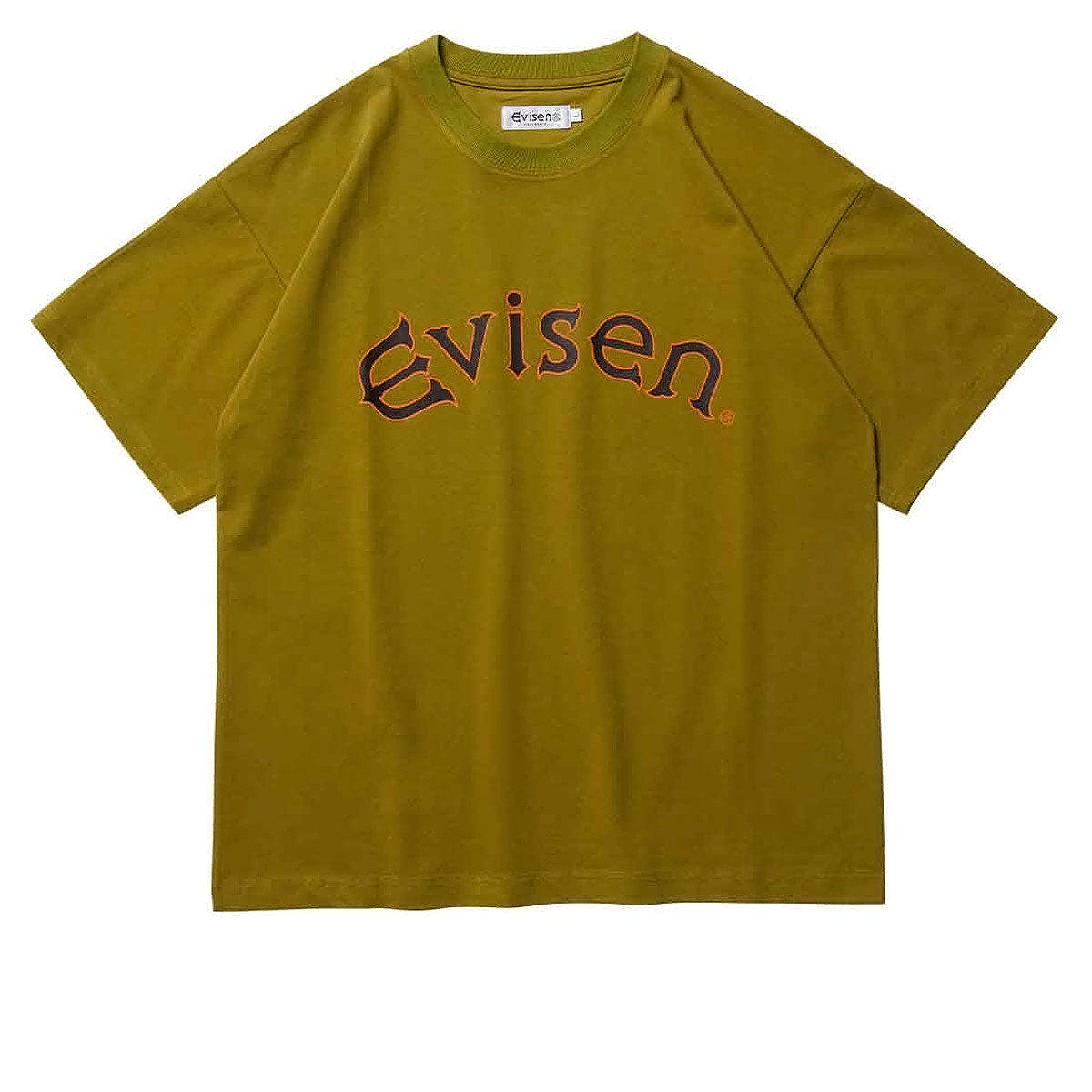 Evisen Round Logo Tech T-Shirt - Khaki image 1