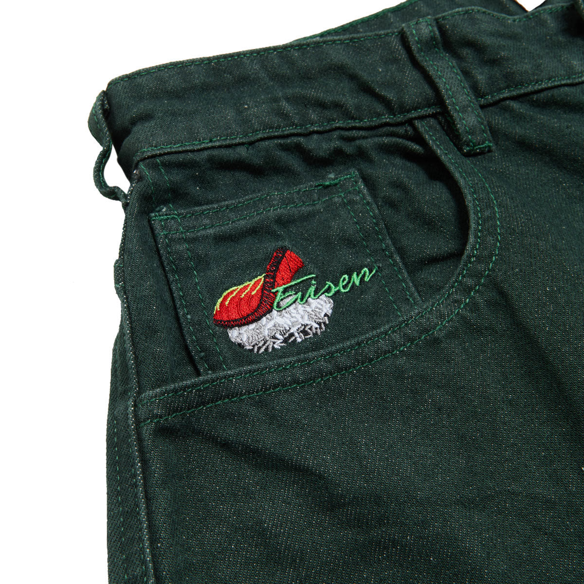 Evisen Sushi Denim Shorts - Green image 3